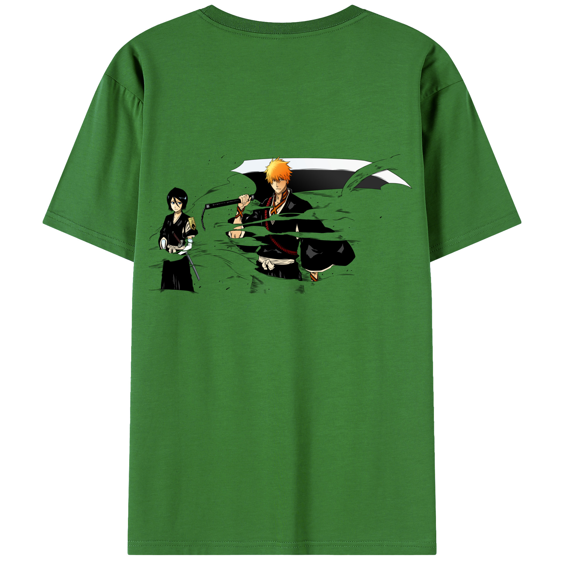（画像用） ブリーチ 黒崎一護（くろさき いちご）BLEACH Kurosaki Ichigo レディース半袖Tシャツ(バックプリント)